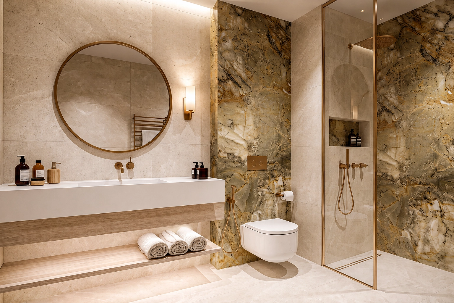 Arlington Park 2 marble bathroom suite