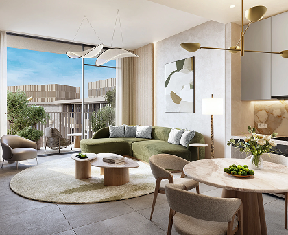 Luxury residents lounge interior