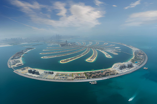 Aerial view of Palm Jumeirah